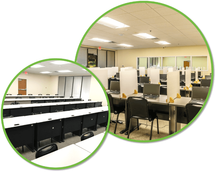 Research America Orlando facility interior, focus group room